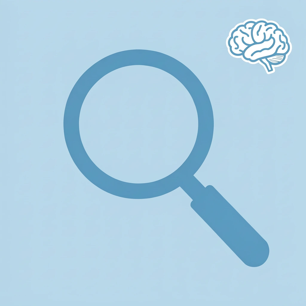 Magnifying glass focusing on the process of matching natural trading approach to firm rules