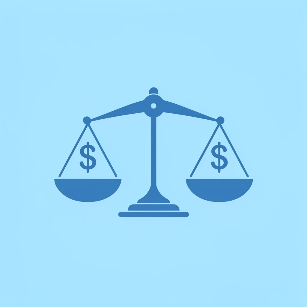 Balance scale comparing marketing promises on one side versus proper rule alignment on the other