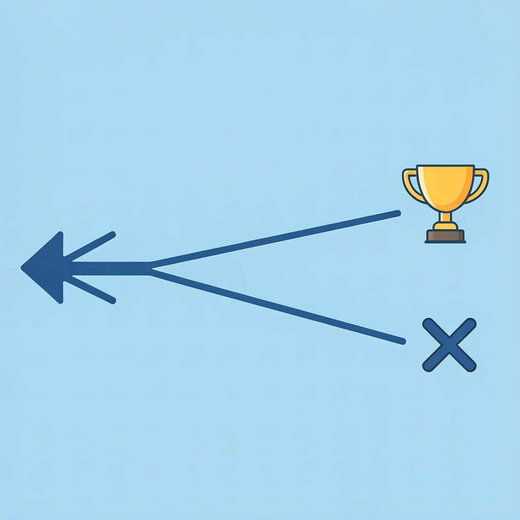 One trader icon splitting into two paths - one leading to success (small percentage) and one to failure (large percentage)