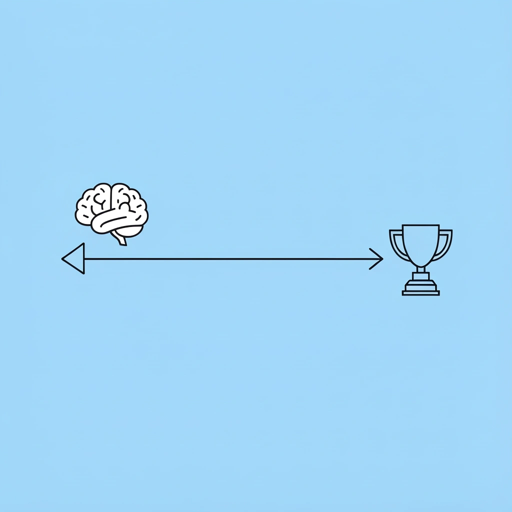 Two diverging paths showing the choice between emotional trading and disciplined trading outcomes