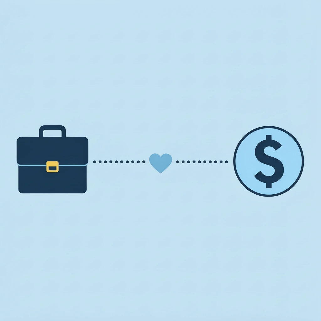 Two-way connection showing a prop firm providing money linked to a trader providing skill