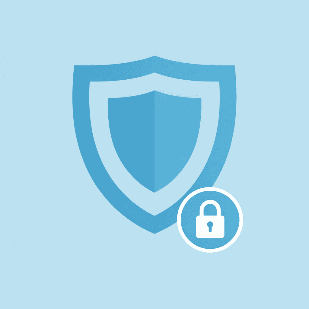 Shield icon representing capital protection and risk management in funded trading