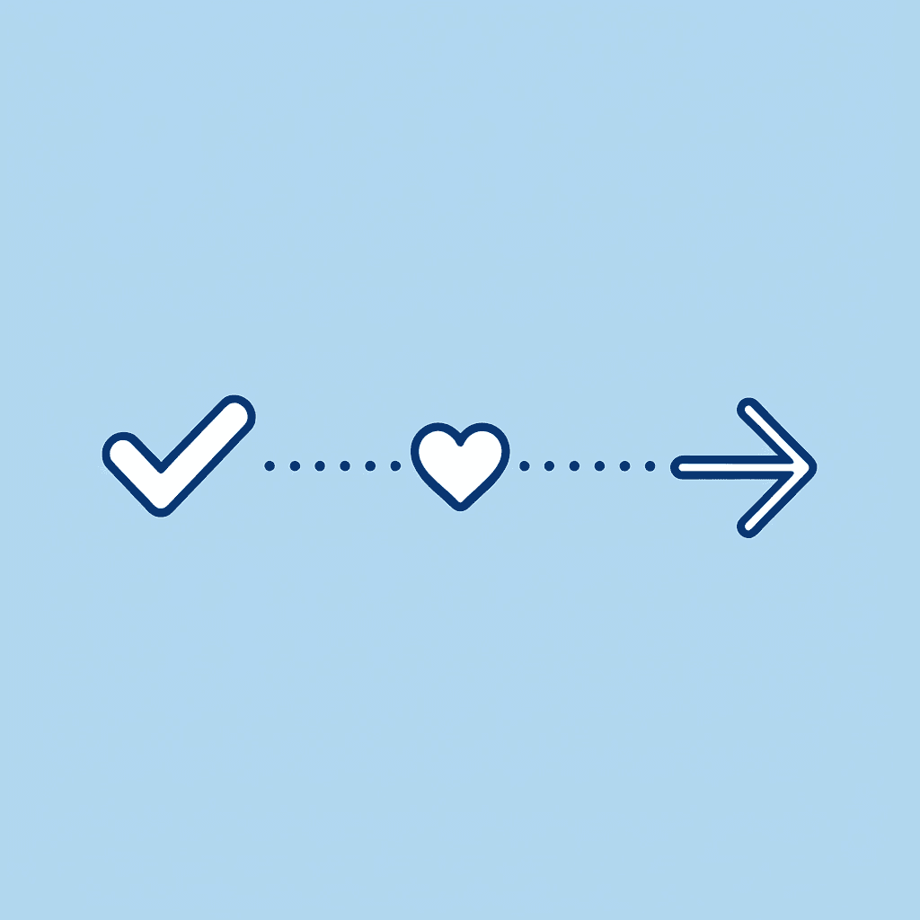 Two connected icons showing the comparison between a prop firm challenge and a driving test