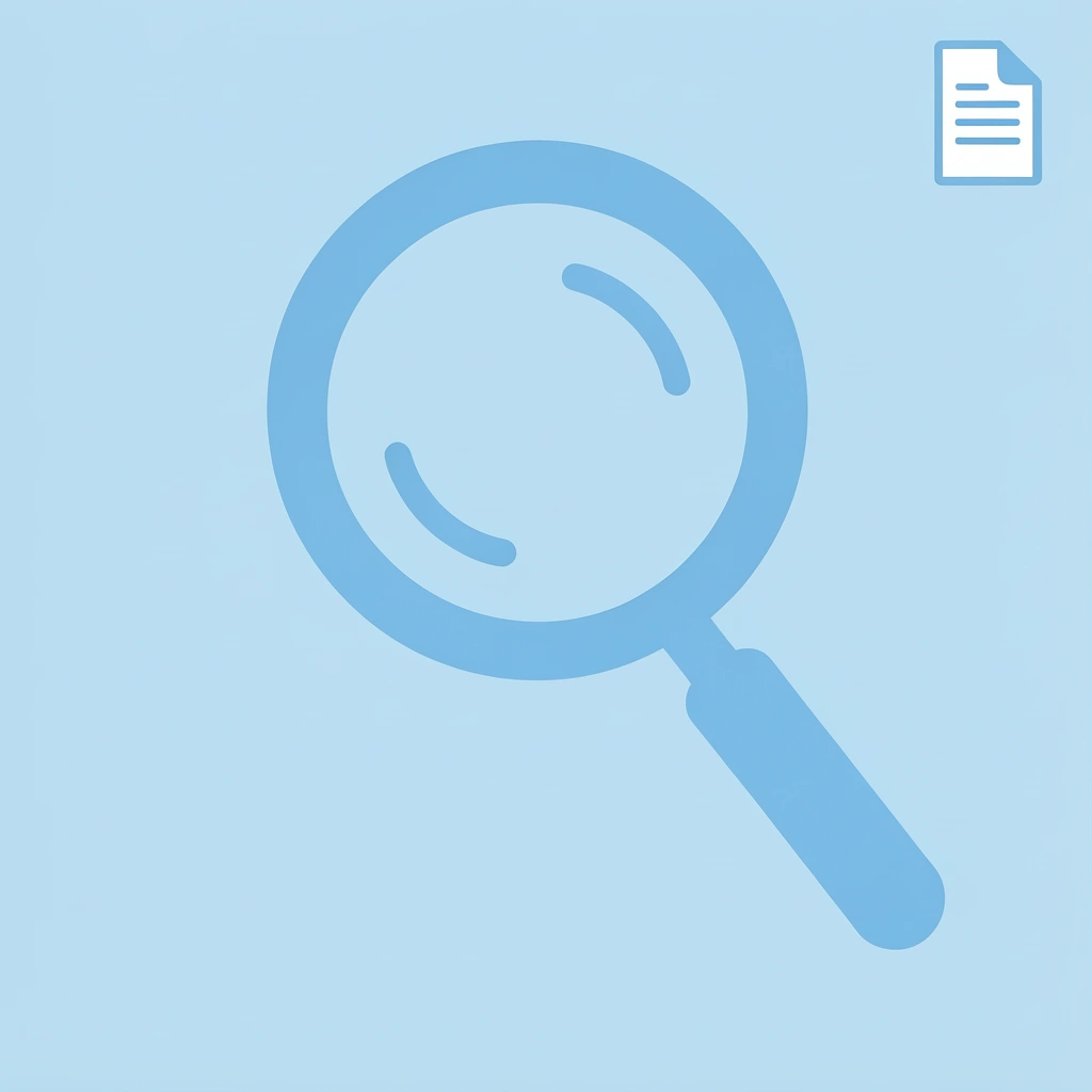 Magnifying glass icon representing careful examination and verification of prop firm policies