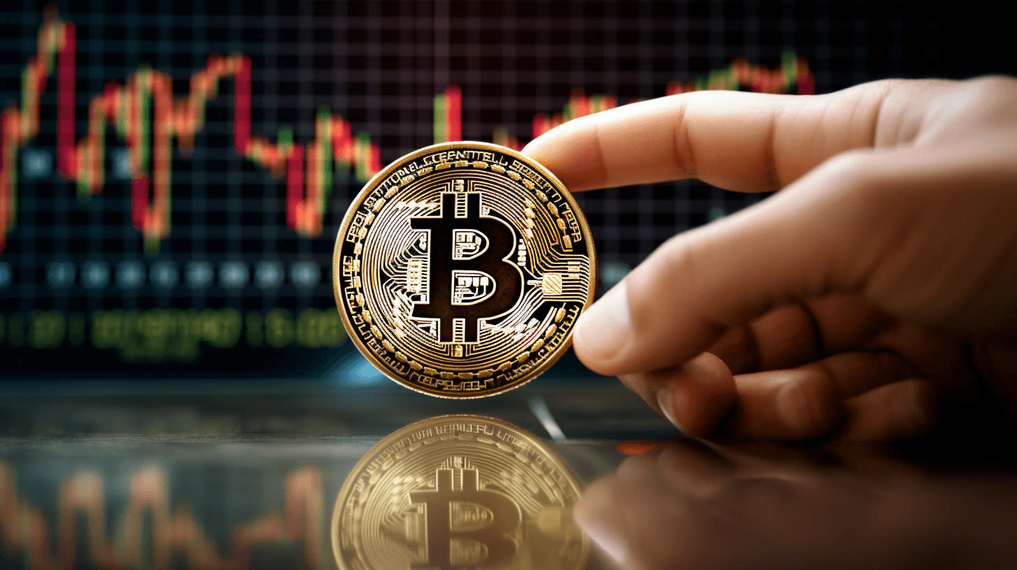 Man holding Bitcoin coin - Best Coin For Futures Trading
