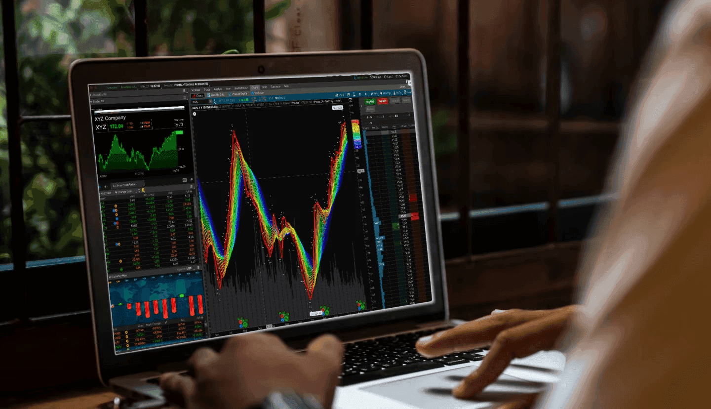Laptop showing trading interface - Futures Trading Tips
