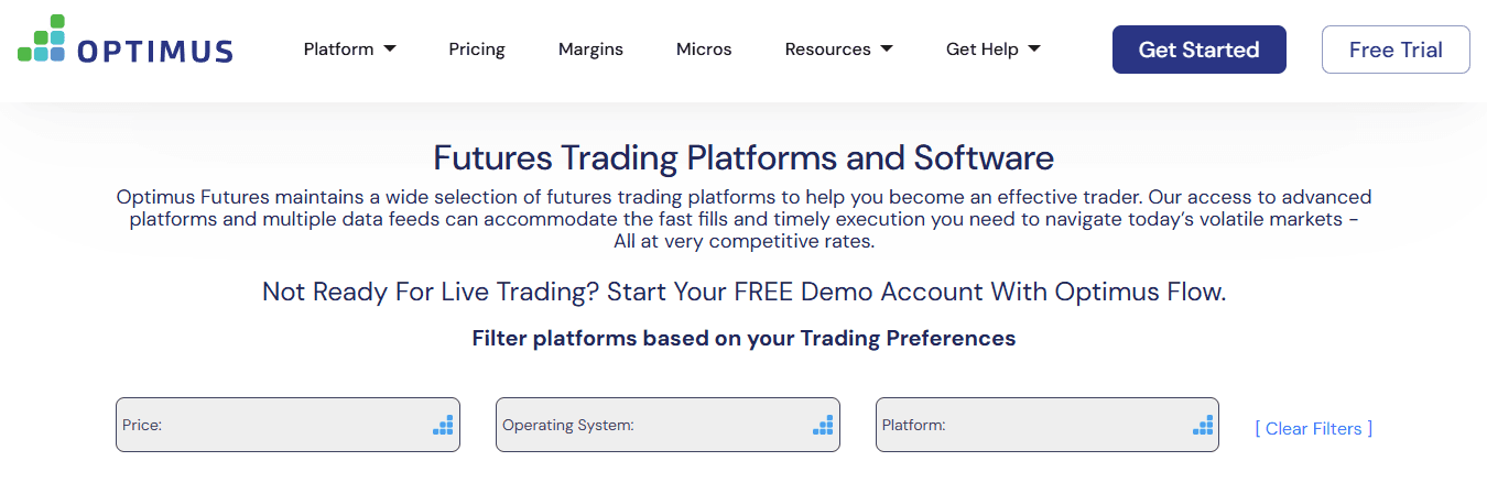  Optimus Futures Platforms