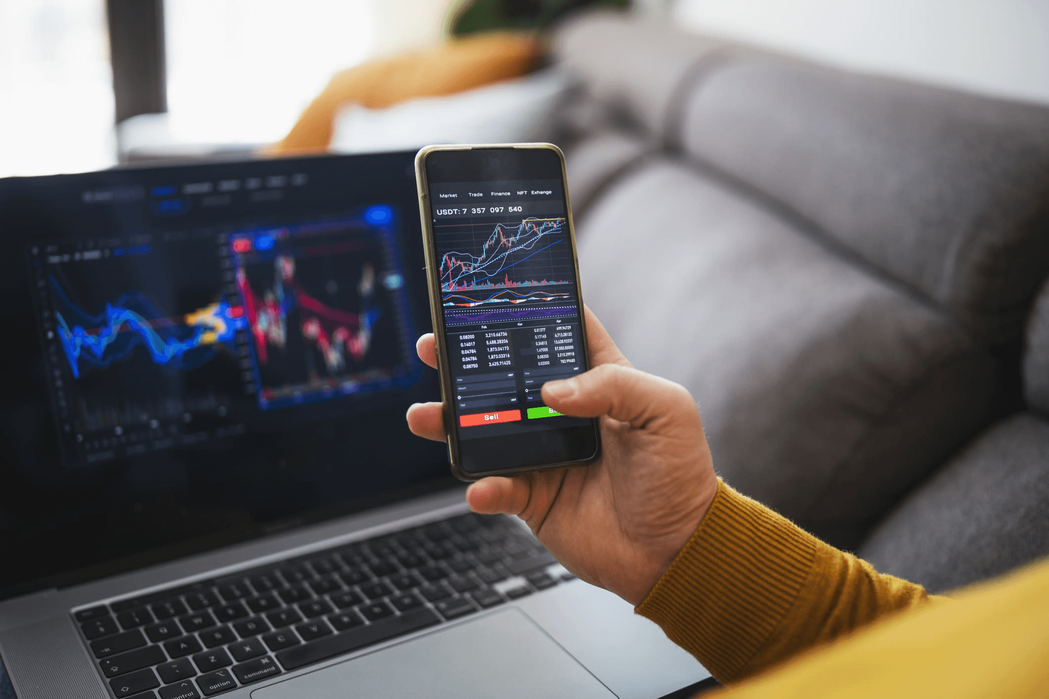 Person monitoring financial market trading charts - Calendar Spread Margin Benefit