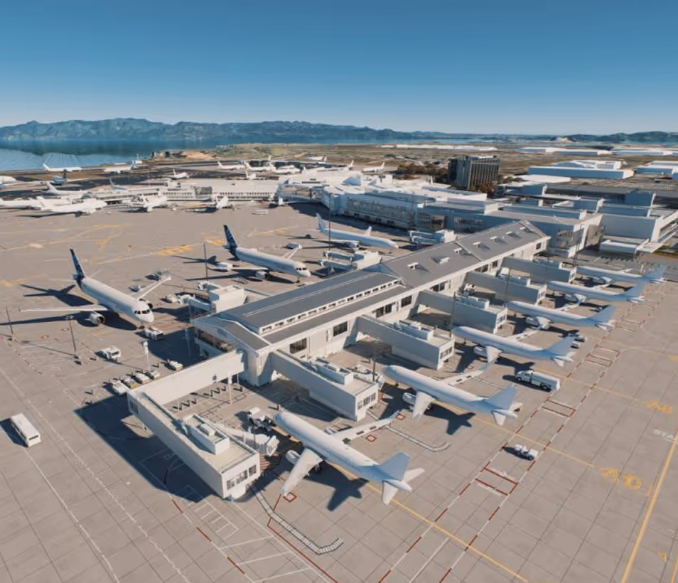 New Domestic Jet Terminal render - Artists Impression Only