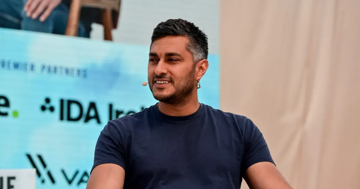 Arjun Sethi speaks at SALT Talks.