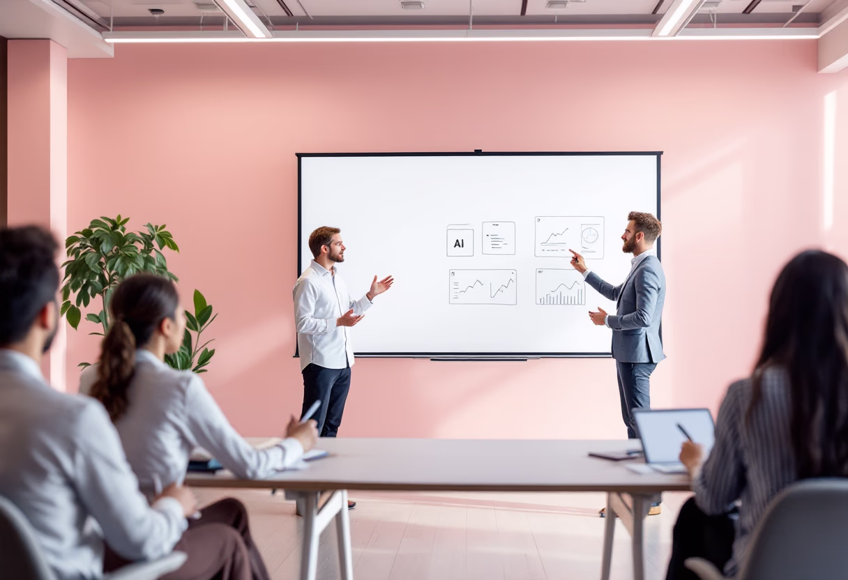 image of classroom lecture on ai for an ai education tech company