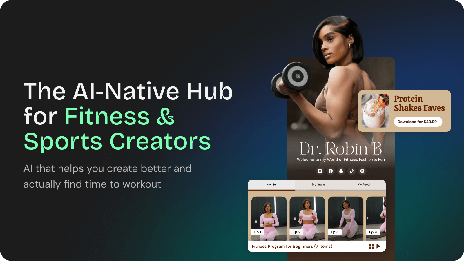 Workout Content Fitness Content Creator Platform | POP.STORE for Growth