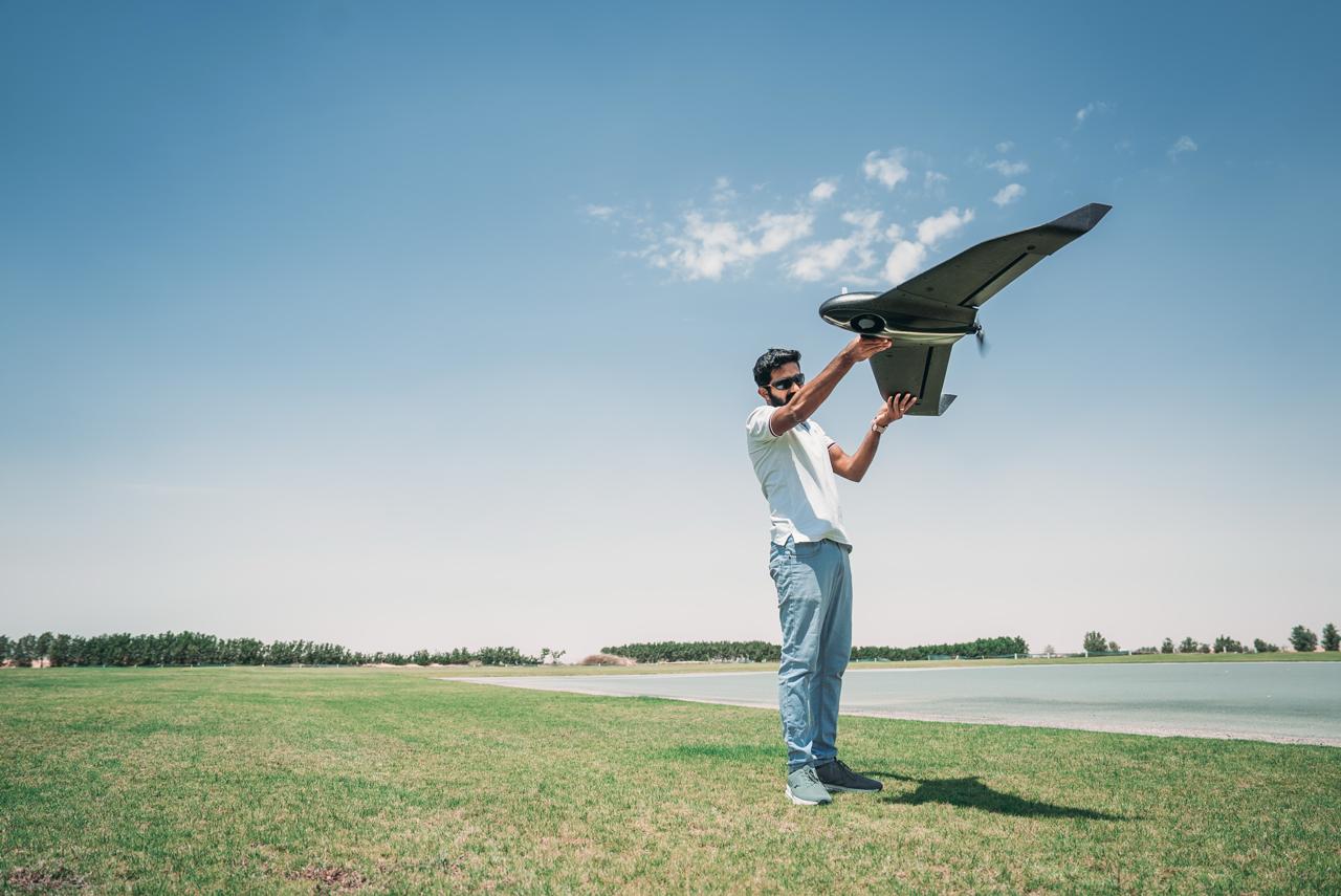 Fixed-wing drone field training
