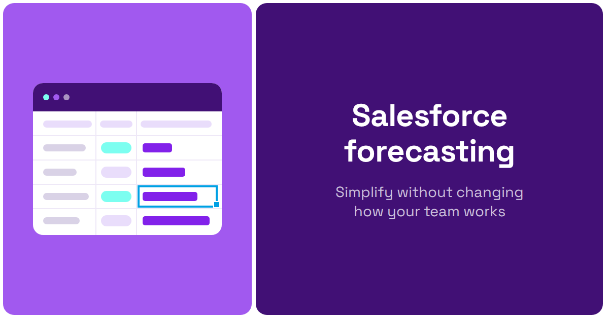Salesforce forecasting: simplify without changing how your team works