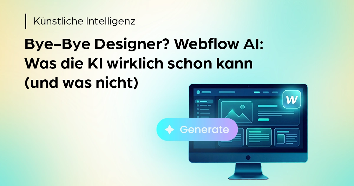 Webflow AI im direkten Vergleich mit einem menschlichen Webdesigner – Analyse der Code-Qualität und Design-Fähigkeiten.