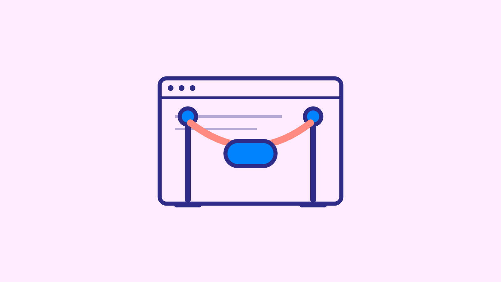 Illustration av en stängd grind framför en produkt – om friktionen med "Book a demo".