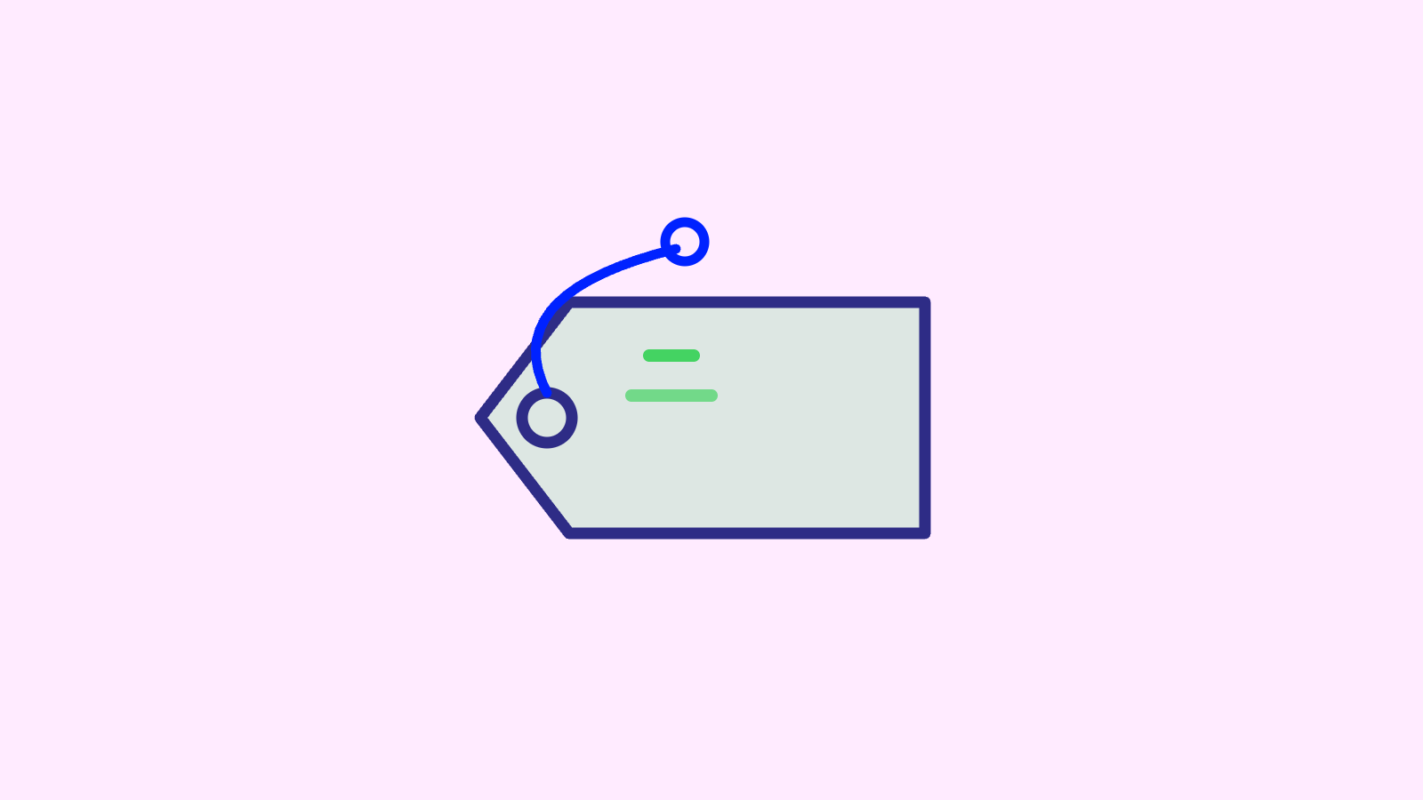 Illustration av en genomskinlig prislapp – om transparent prissättning i B2B SaaS.