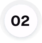 Black number 02 inside a white circle with a dark gray outer ring.