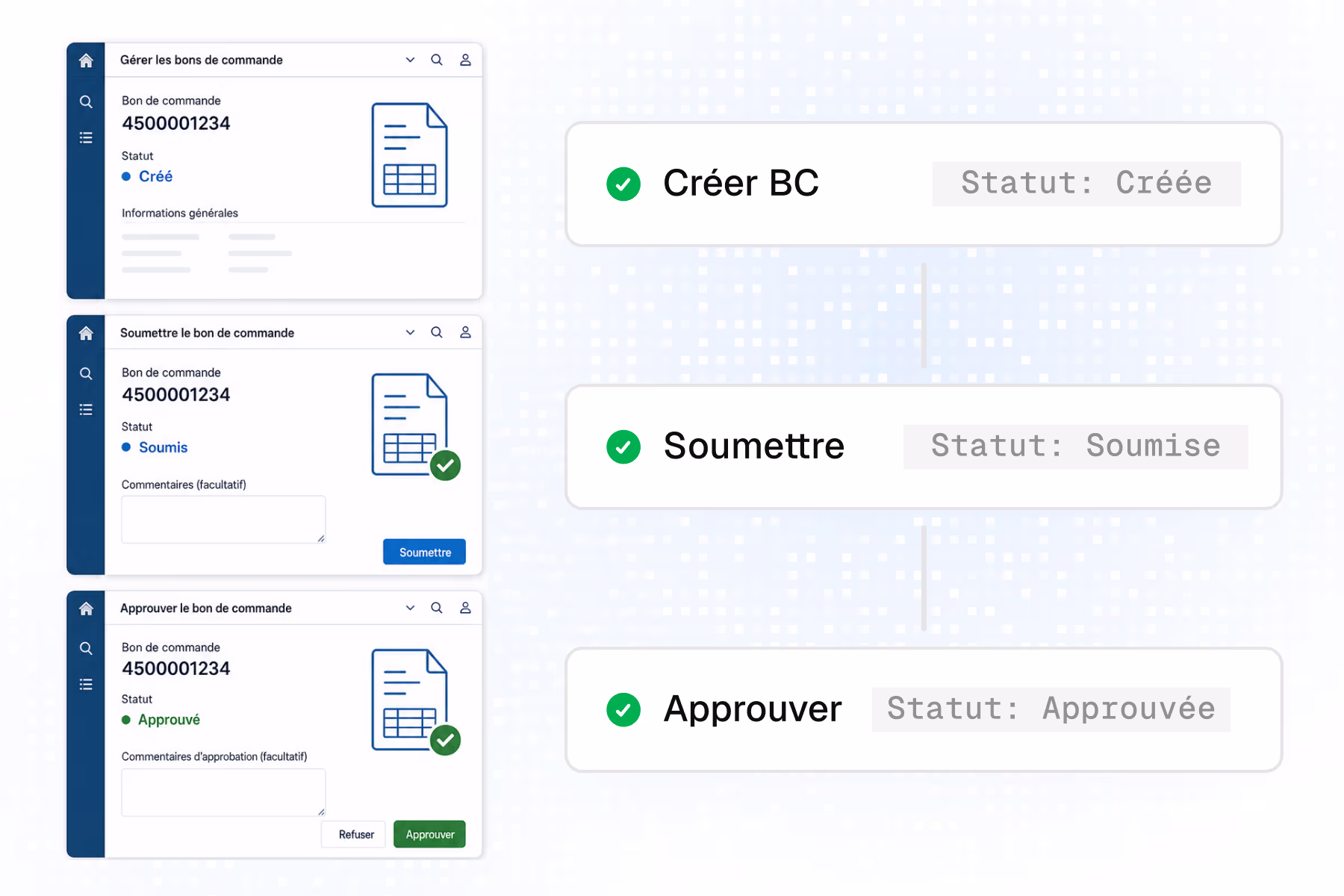 Illustration de l'étape « Générer » : Thunders construit le test automatiquement à partir de la description