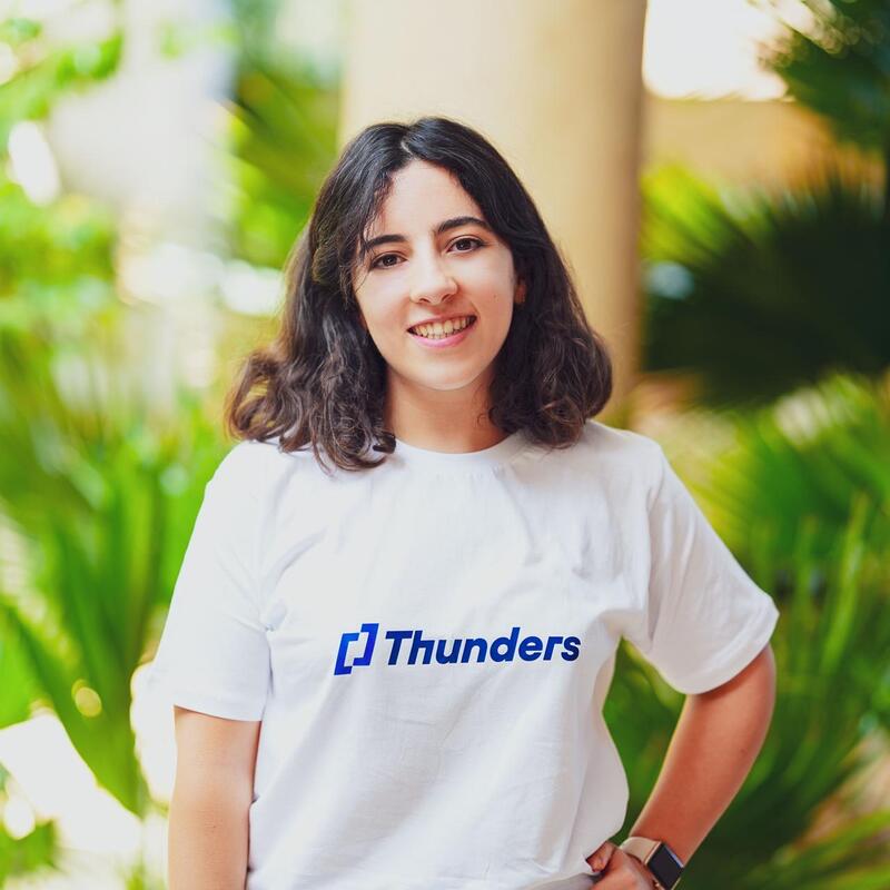Portrait de Ghaida Bouchaala, Product Manager chez Thunders