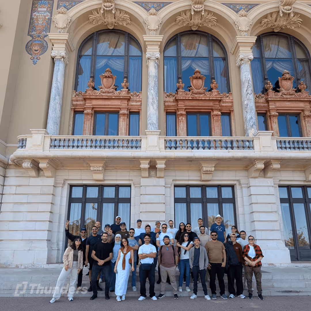 Photo from the Thunders team offsite retreat in Nice