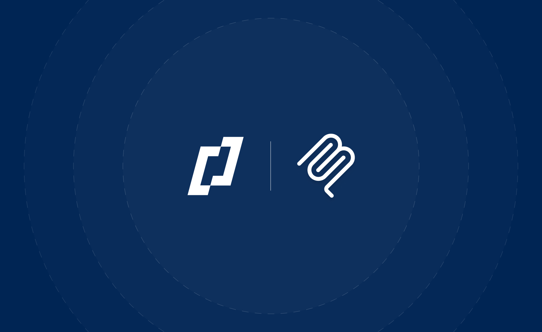 Thunders logo and a partner logo displayed side by side on a dark blue circular background