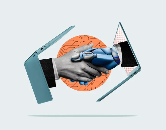 Illustration symbolizing the convergence of AI, machine learning and quality assurance