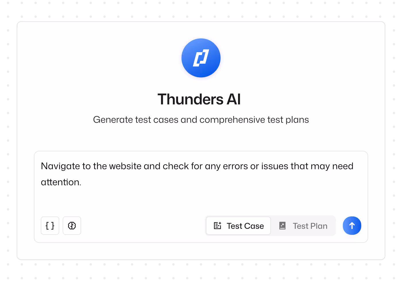AI Test Generation - feature overview screenshot