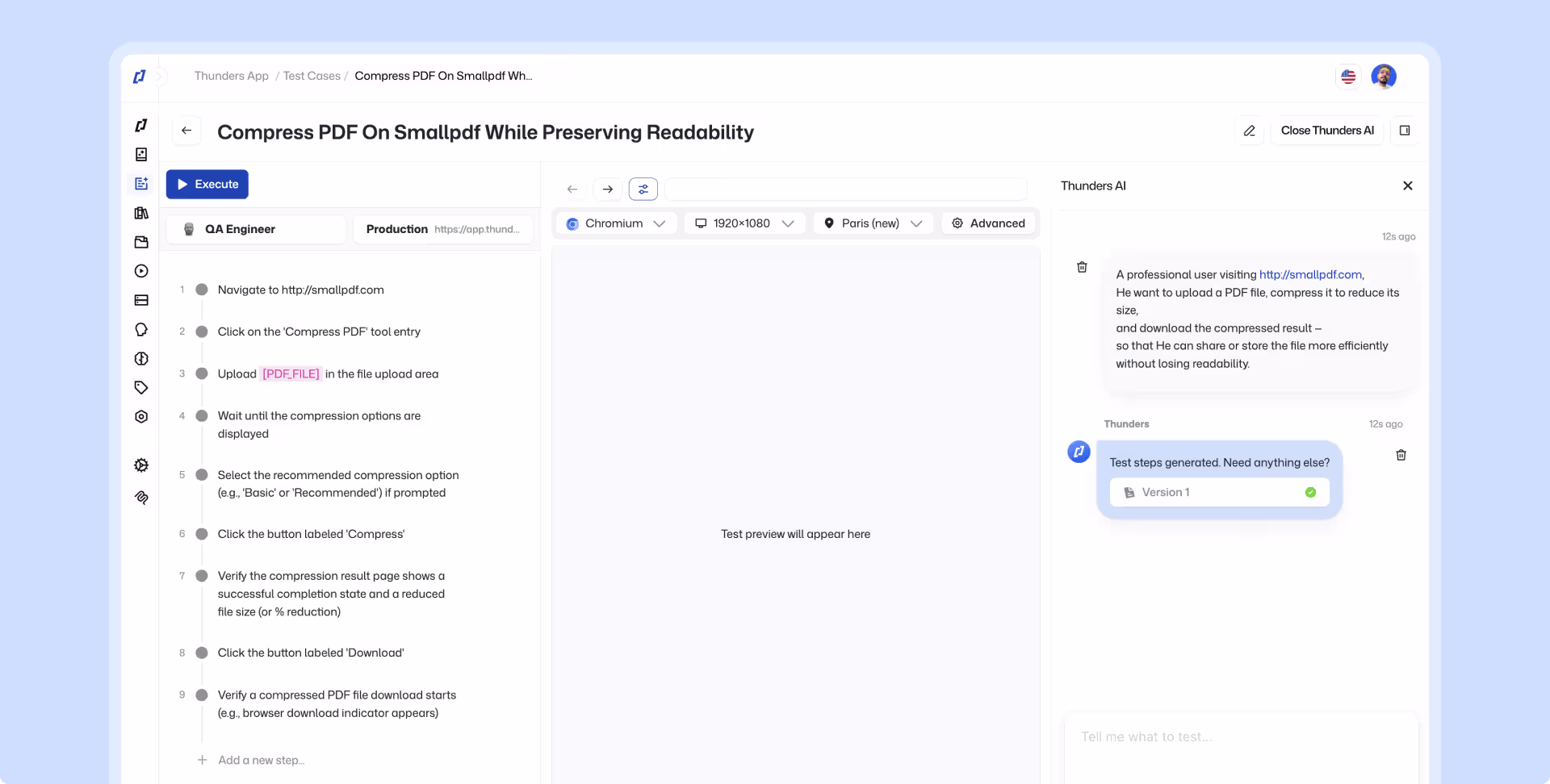 Illustration for use case: Generate tests from features