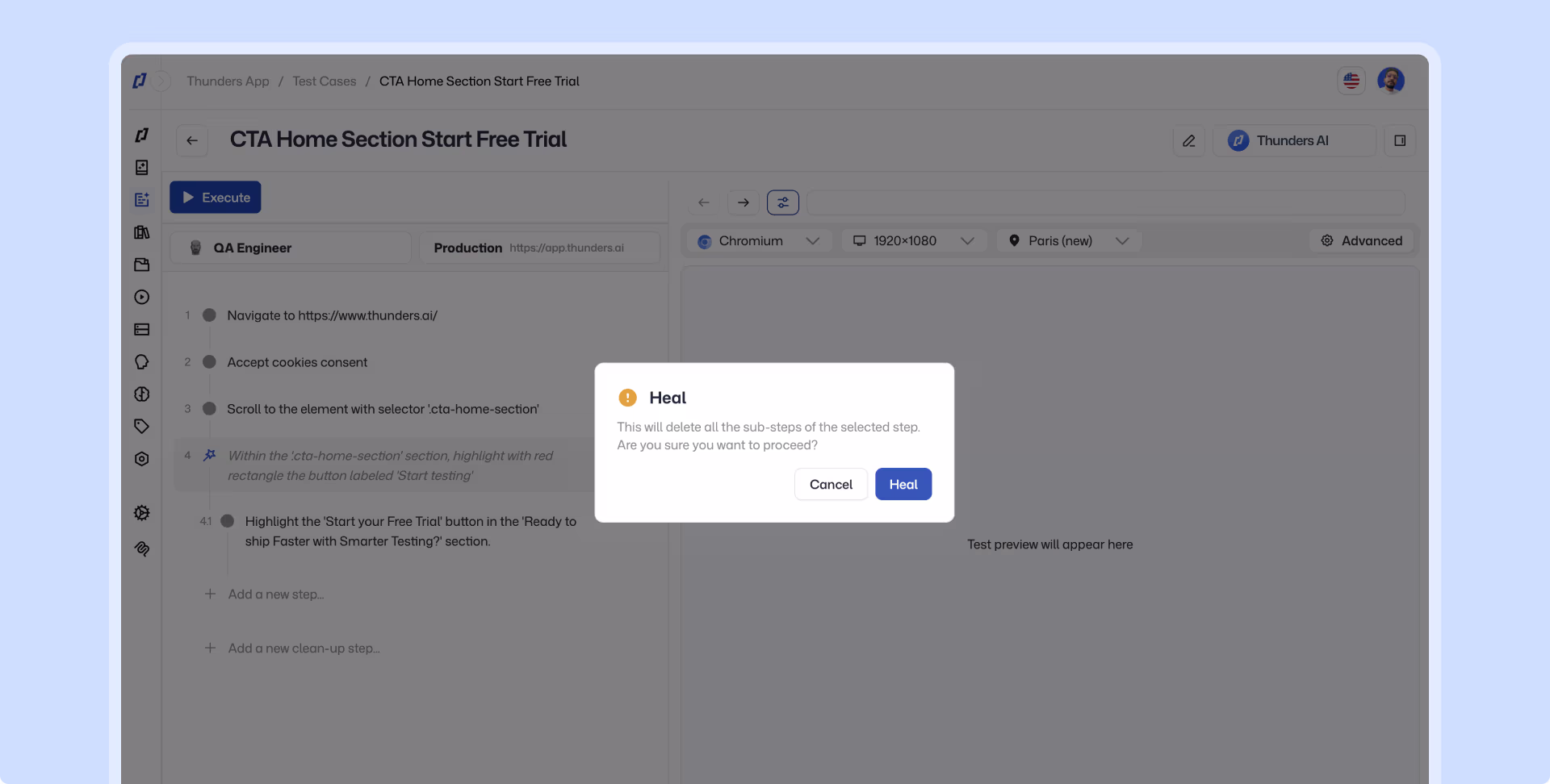 Illustration du cas d'usage : Développez votre suite de tests sans augmenter la maintenance