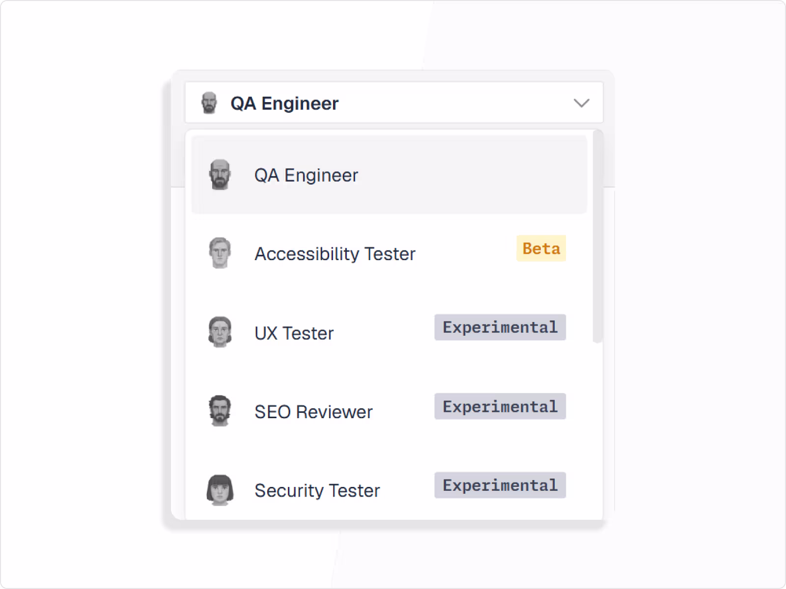 Thunders AI Personas covering SEO, accessibility, and security in one test run