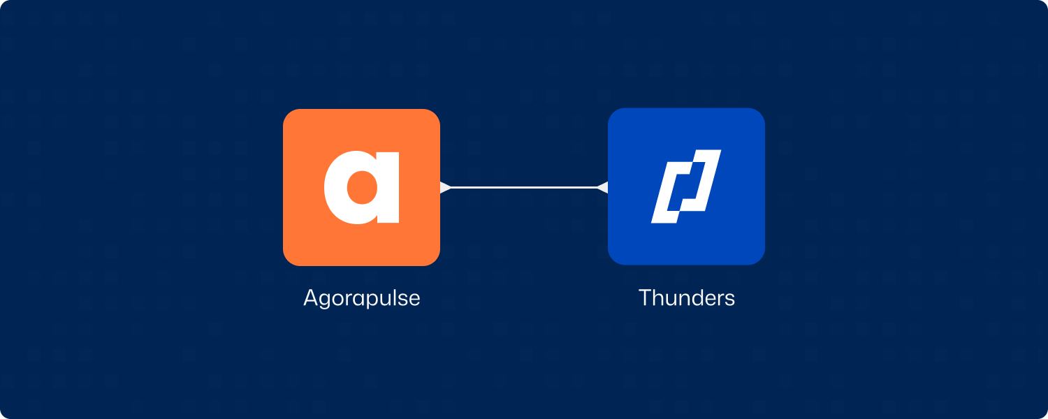 Agorapulse × Thunders customer story cover image