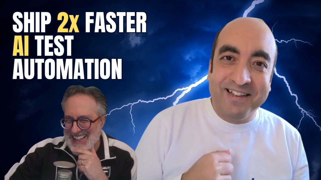 Karim Jouini, CEO of Thunders, on the TestGuild podcast about AI test automation