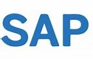 Logo de SAP, entreprise de logiciels.