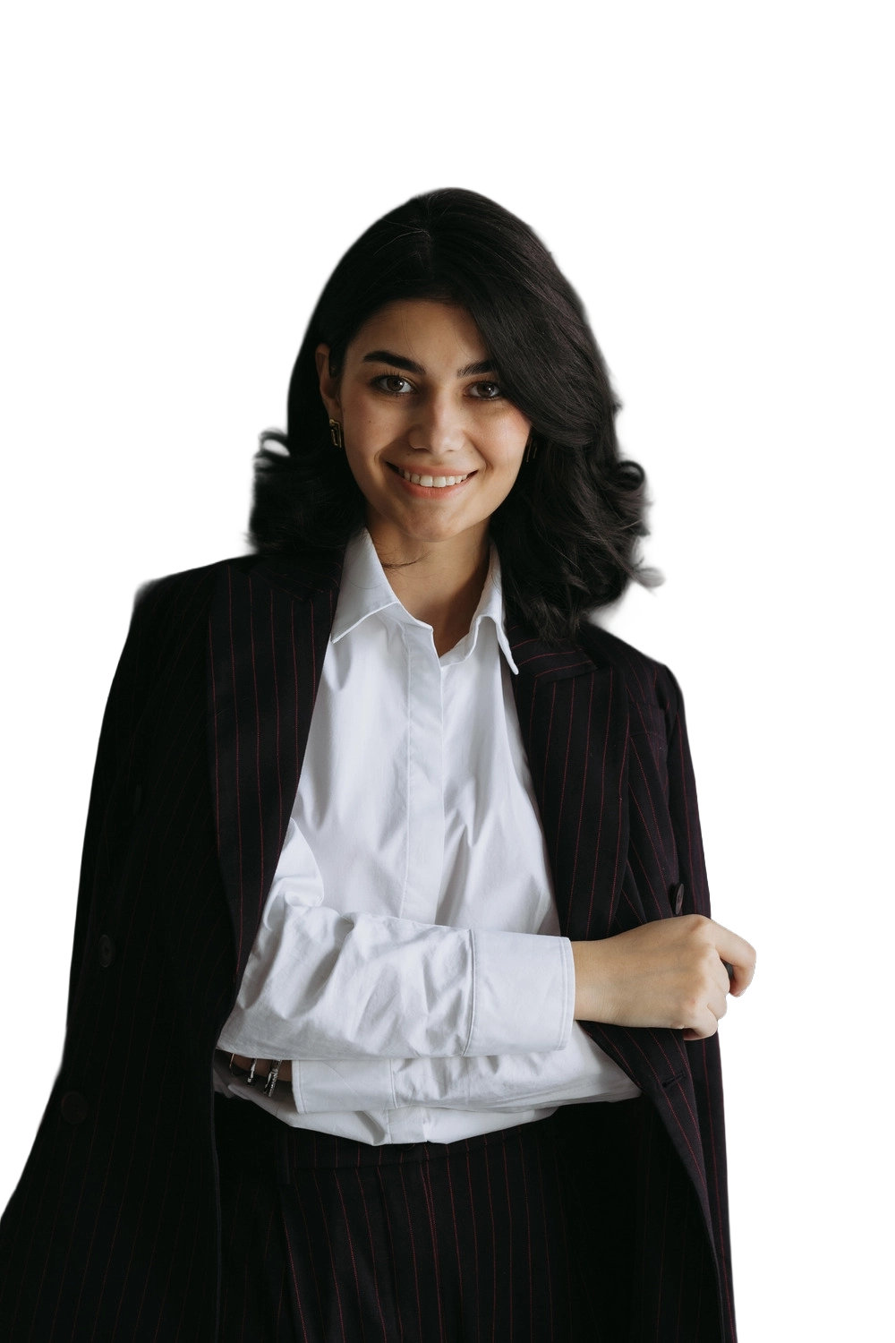 Diana Kurbanova, international franchising expert and business mentor, in a professional office setting — empowering women entrepreneurs and startup growth in Central Asia.