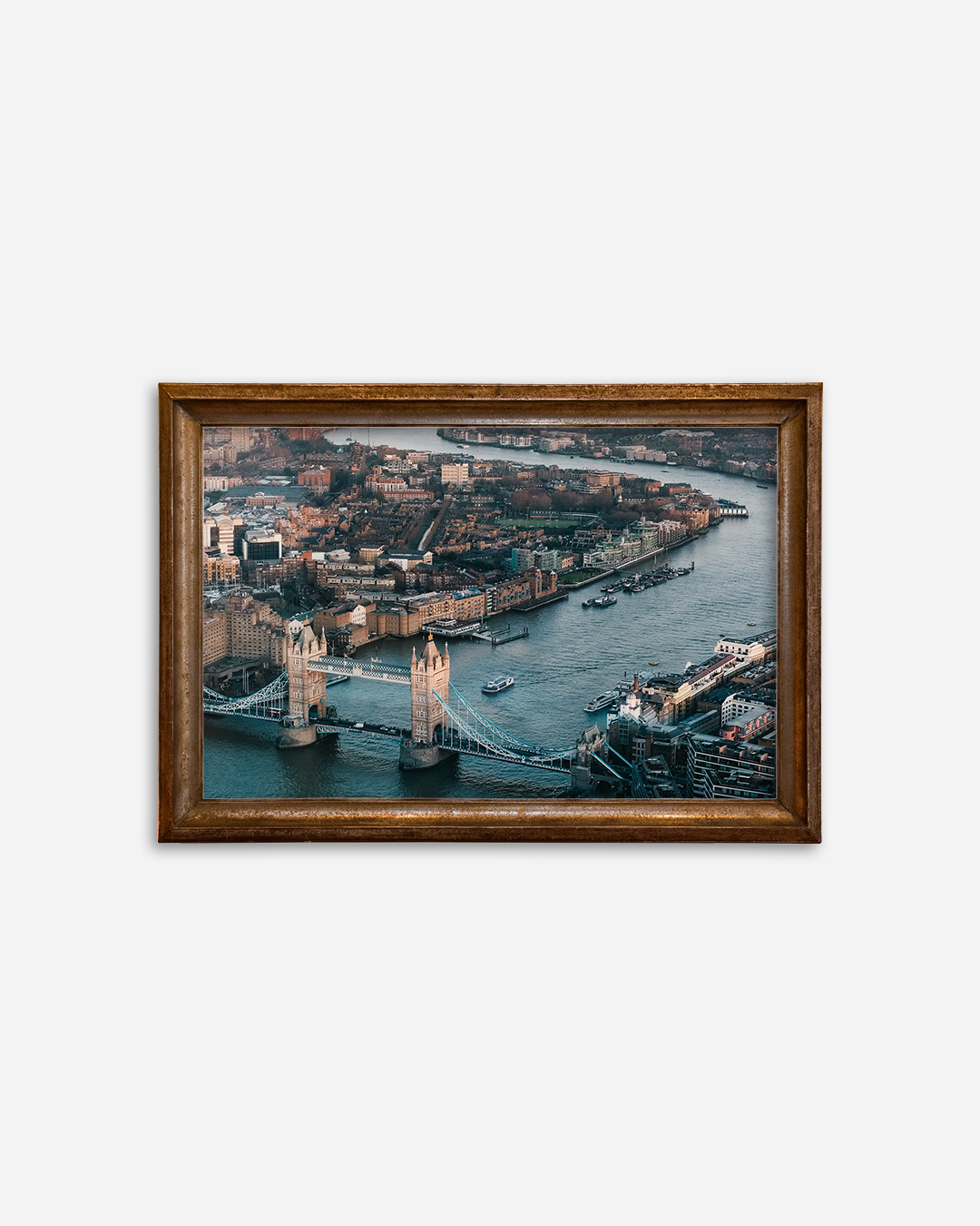 Gold antique frame with gold bar image