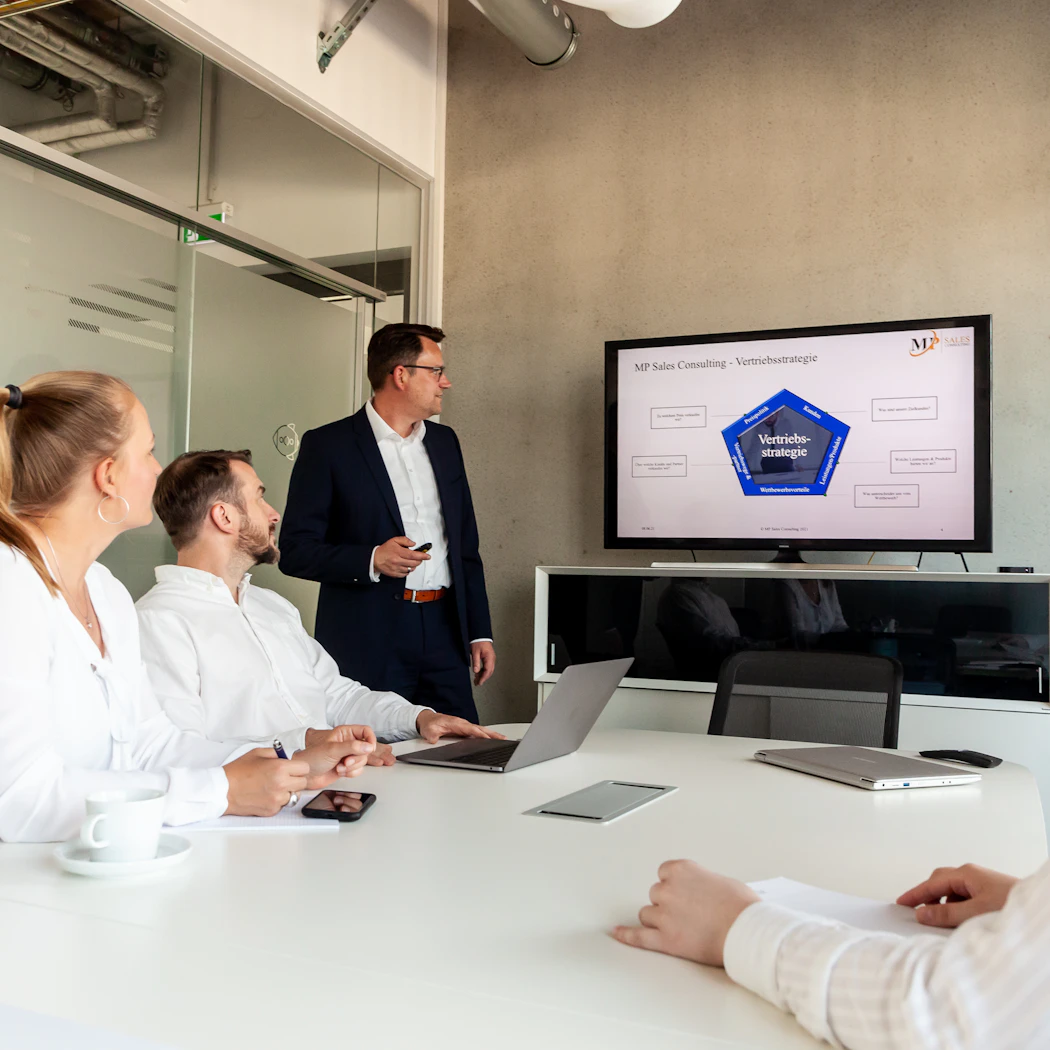 Team reviewing a response plan together in a conference room