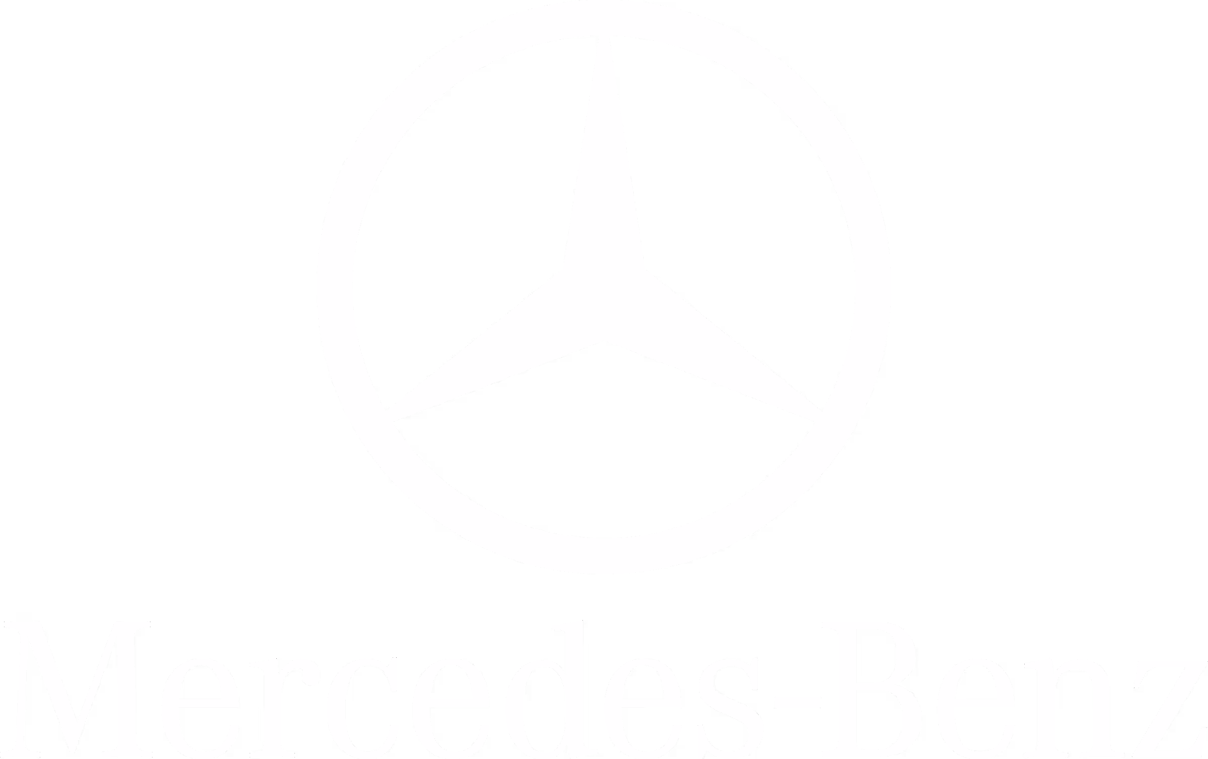 Mercedes-Benz logo white