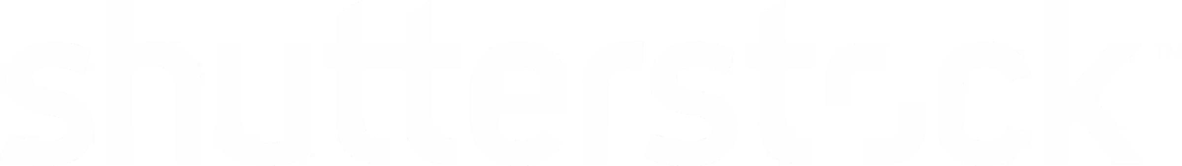 Shutterstock logo white