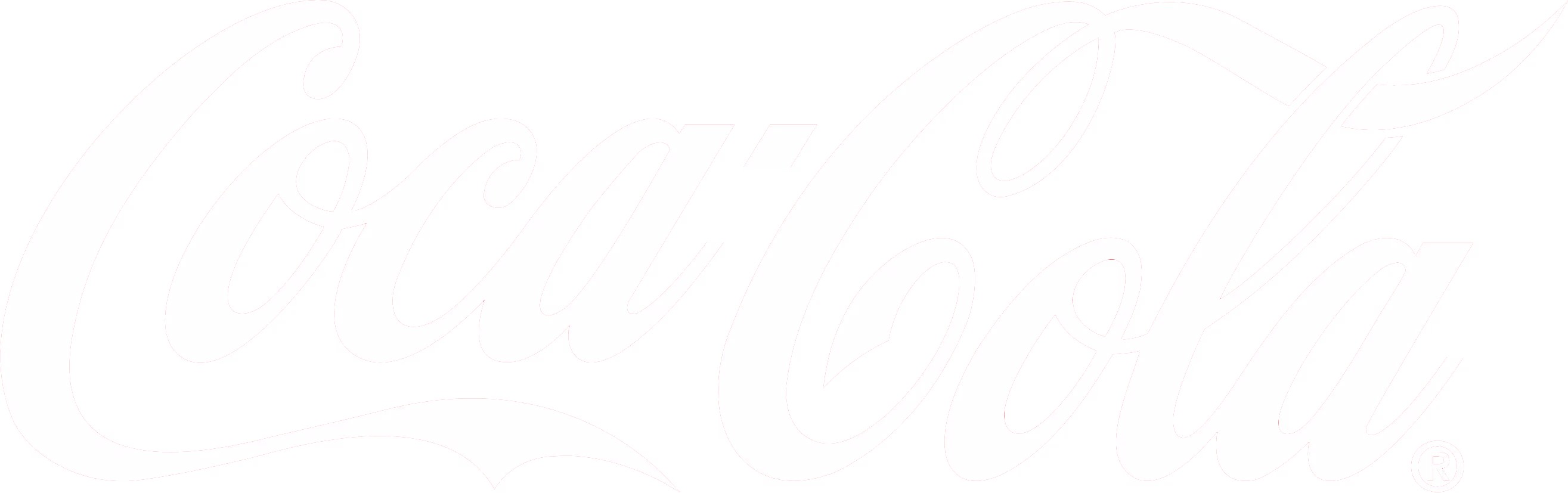 Coca Cola logo white