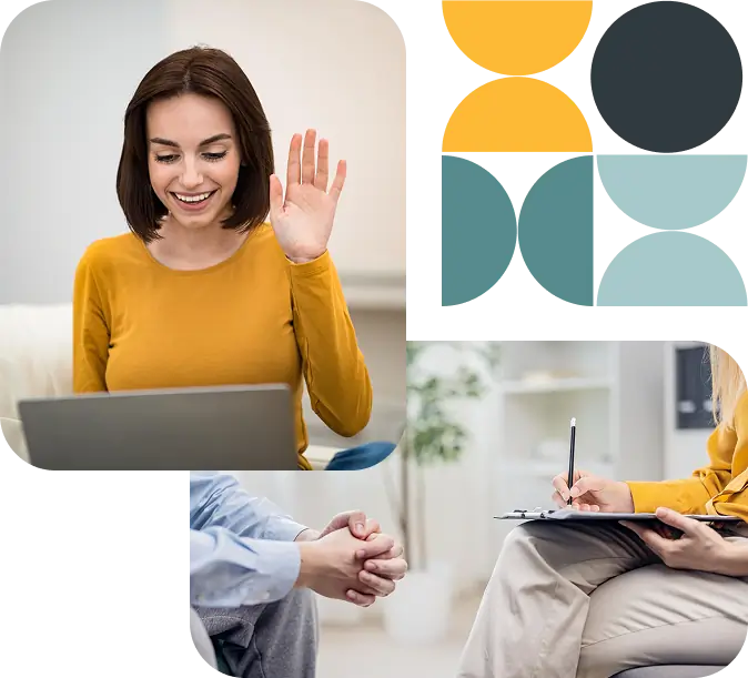 Psicologa dando consulta