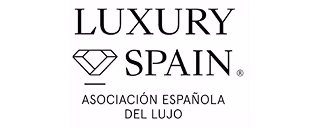 Logotipo de Luxury Spain con un diamante estilizado y texto Asociación Española del Lujo.