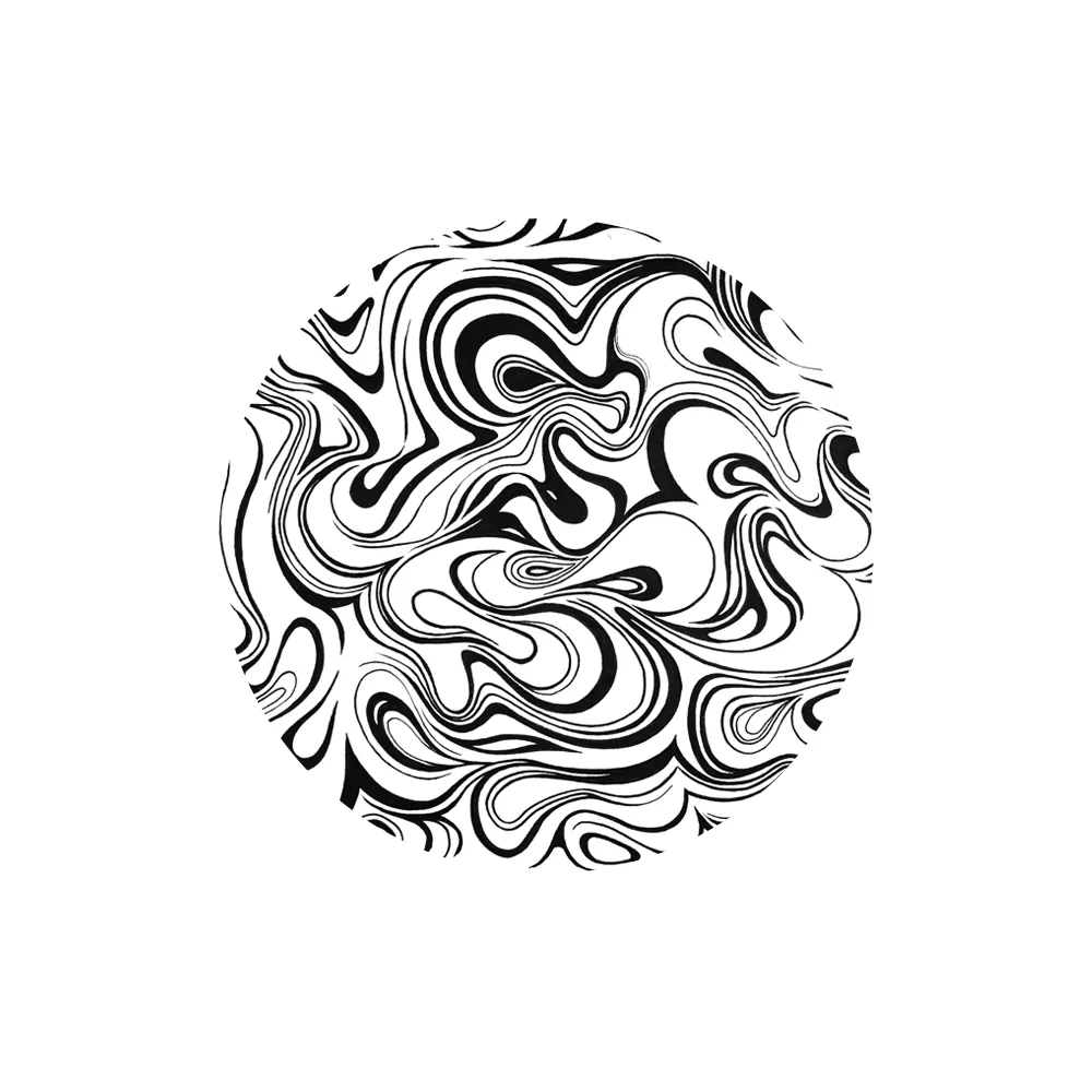 vloeiende doodle illustratie 