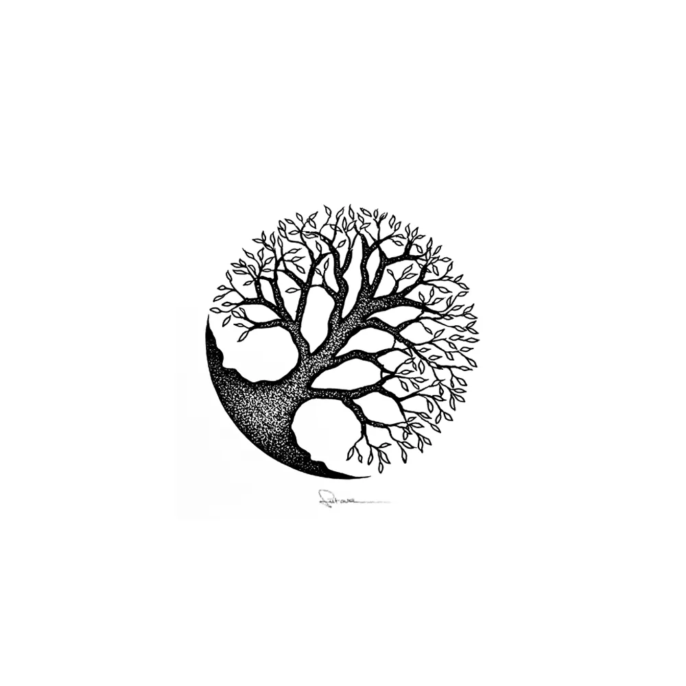 doodle illustratie boom