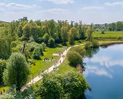 drone foto wandelpad