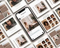 social media posts mockup