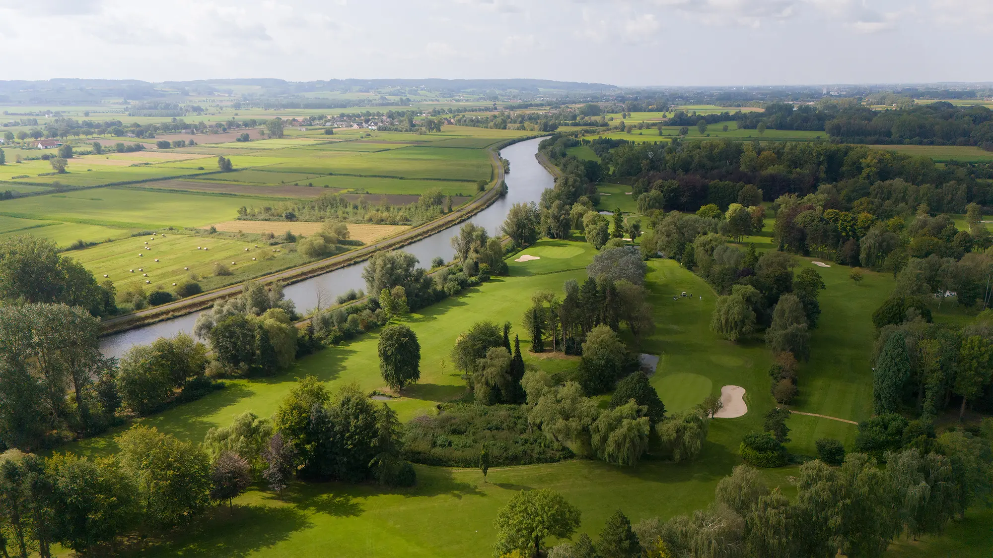 drone beeld van natuur
