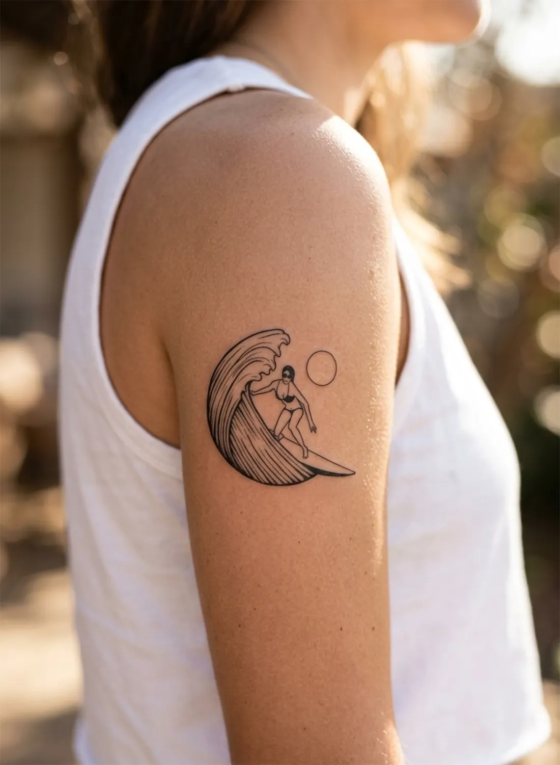 illustratie ontwerp voor tattoo op vrouw