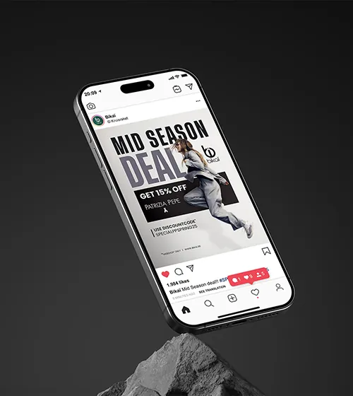 advertentie voor op social media instagram