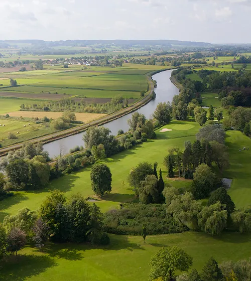 luchtbeeld van natuurgebied